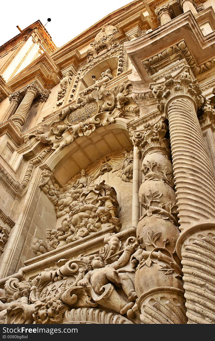 Cathedral in city centre Elche.