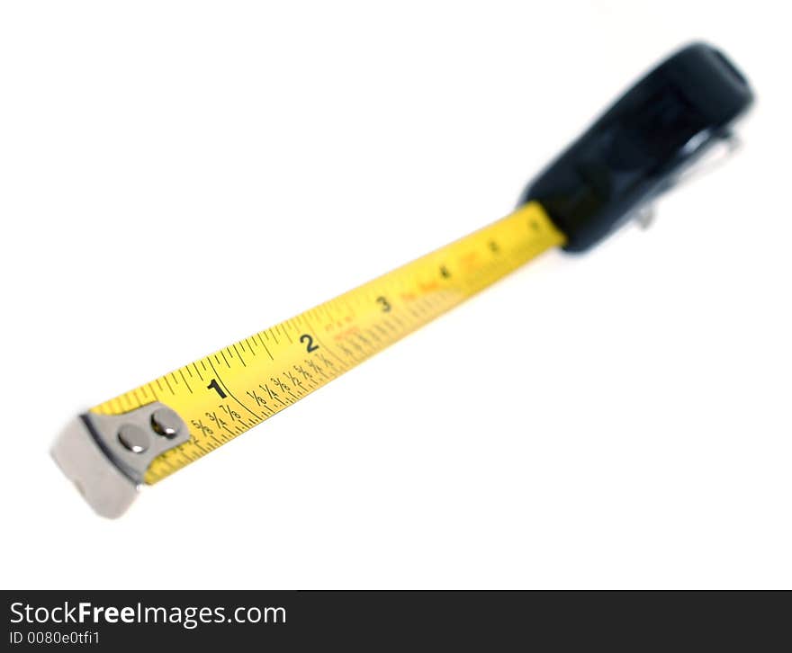 Tape Measure On White