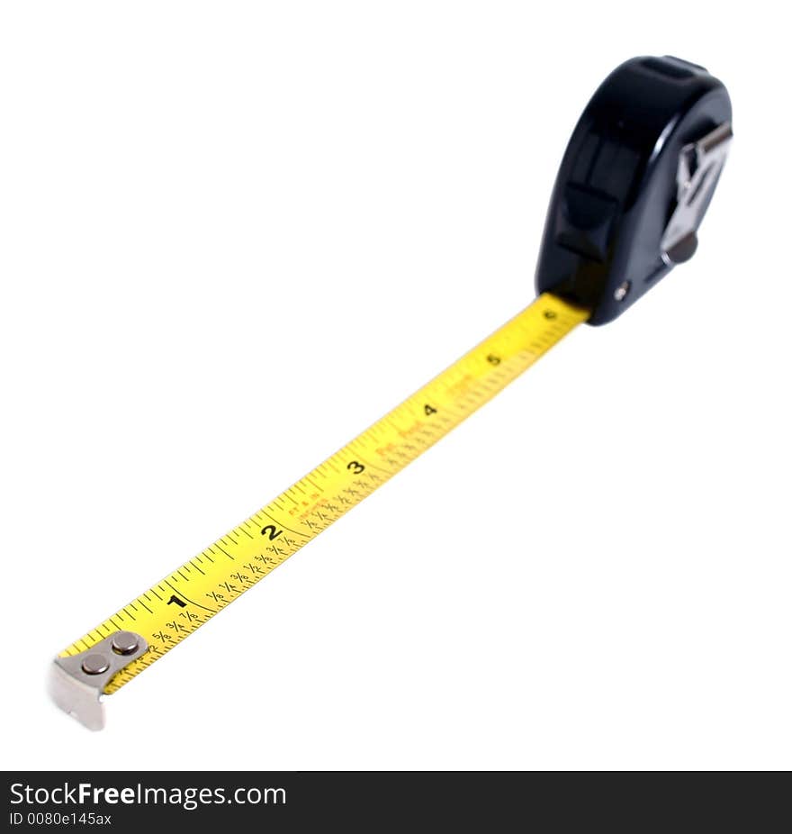 Tape measure on white