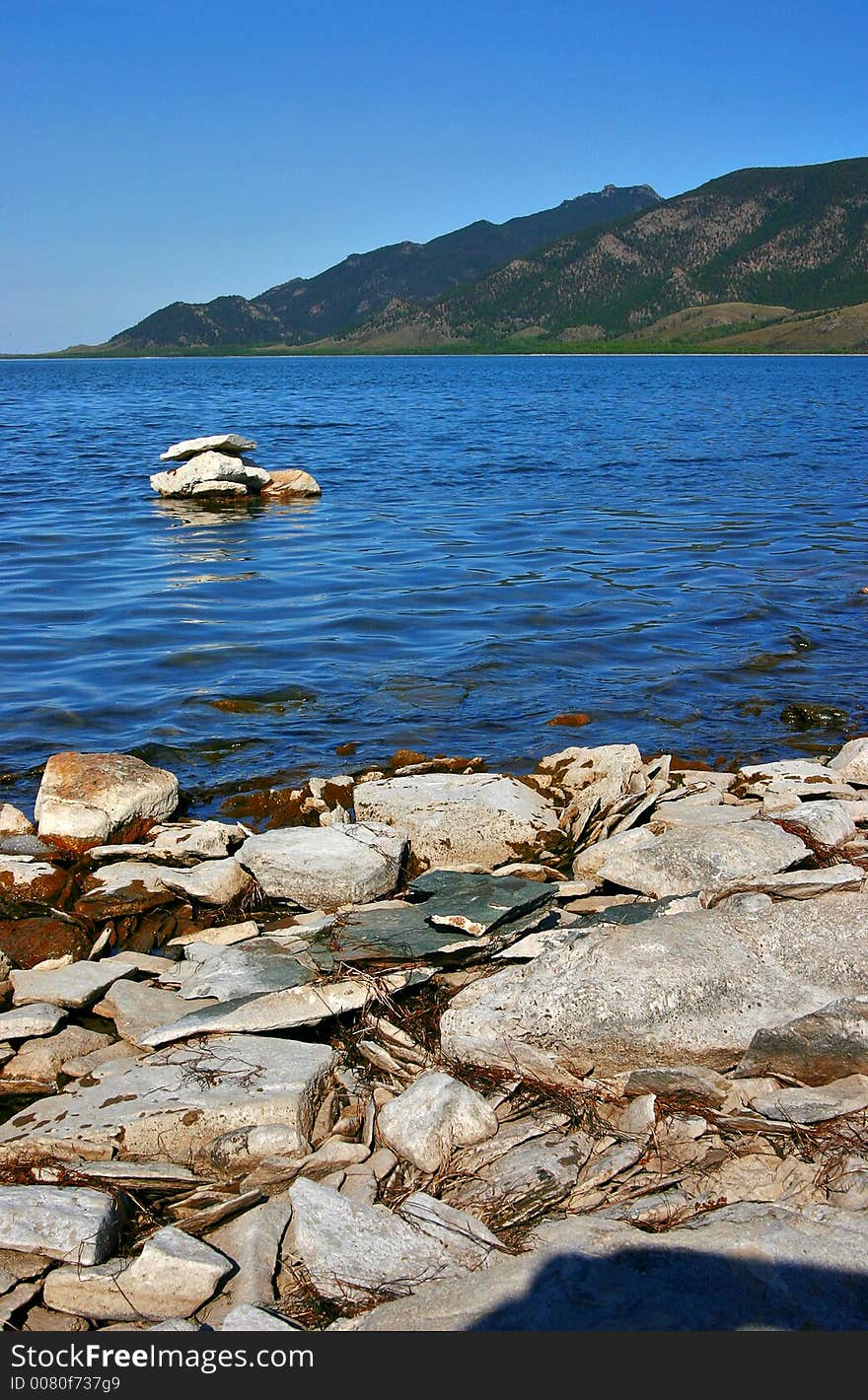 Resort lake in Kazakhstan, Asia