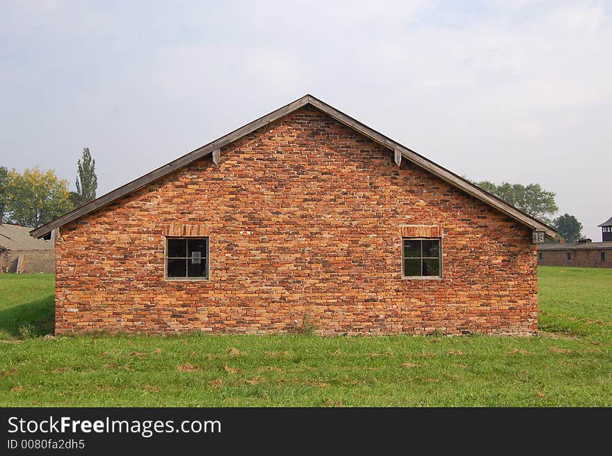 Baracks at Auschwitz II- Birkenau , a Nazi concentration camp. Baracks at Auschwitz II- Birkenau , a Nazi concentration camp.