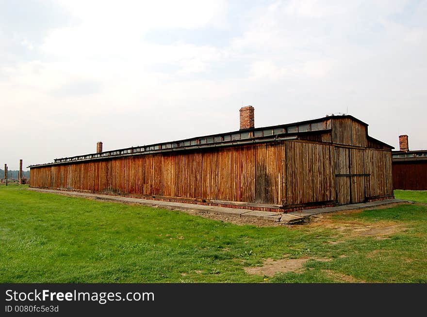 Barracks at Auschwitz II- Birkenau