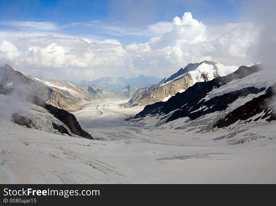 The amazing Jungfrau mountains, Switzerland