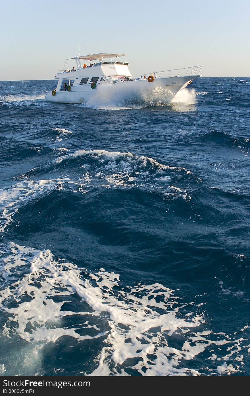 Tourist ship in the Red Sea