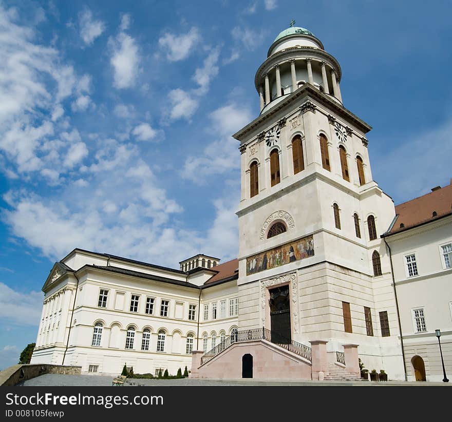 The ancient Benedictine Abbey at Pannonhalma, Hungary. A UNESCO World Heritage Site.