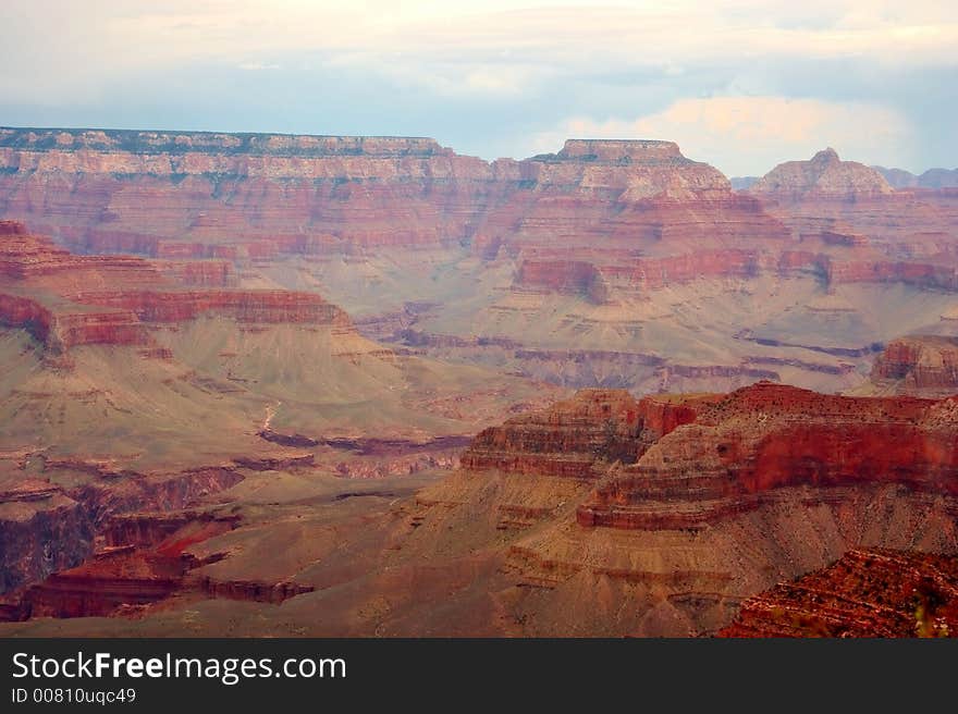 From rim of Grand Canyon