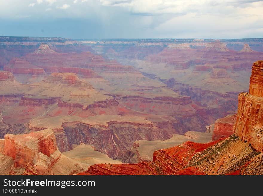 From rim of Grand Canyon