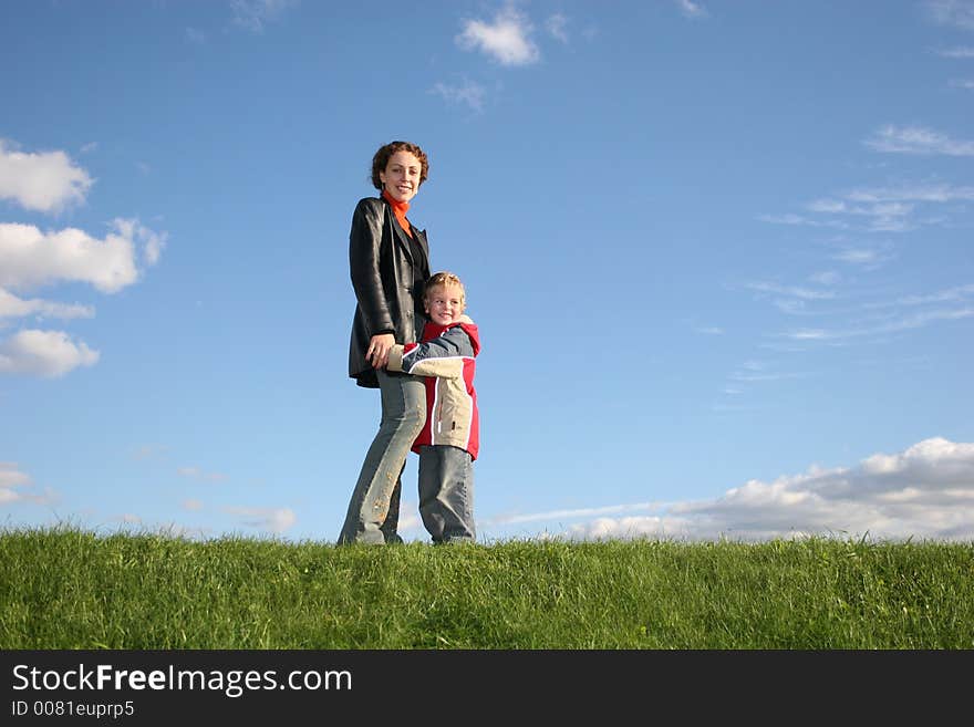 Mother with son