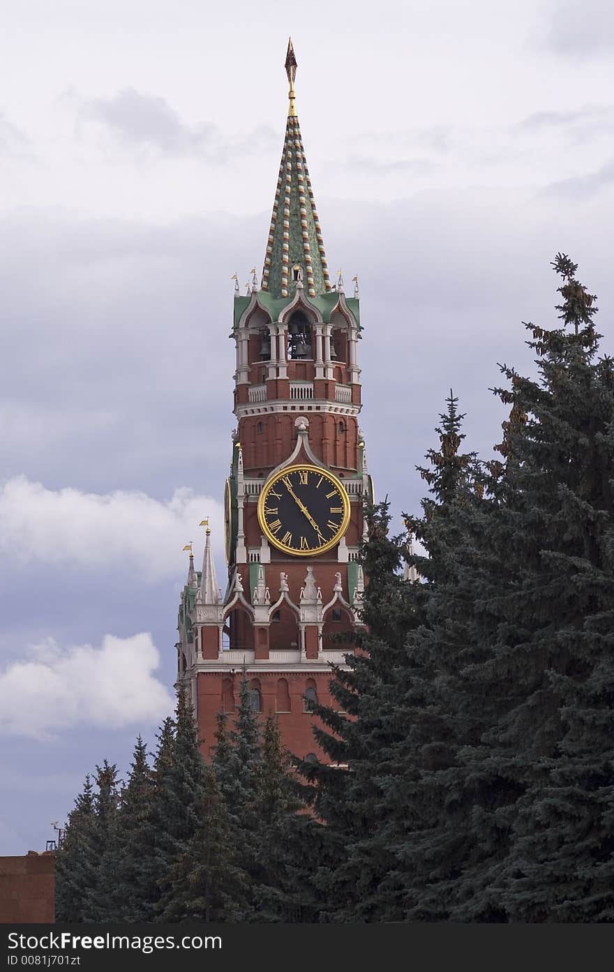 The Spasskaya Tower of Moscow Kremlin was built in 1491 by Italian architect Petro Antonio Solari. It's gate has always been the main entrance to Kremlin. The Spasskye Gate was used for royal and patriarchal processions as well as for foreign ambassadors reception.