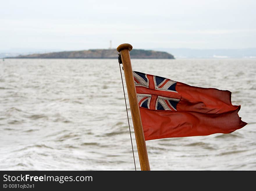 Red Ensign Flying in the Wind