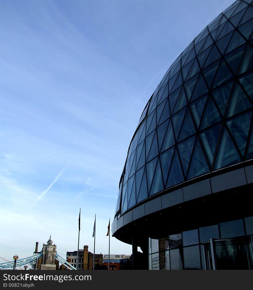 The mayors building in central London (Its sometimes called the Alien head). The mayors building in central London (Its sometimes called the Alien head).