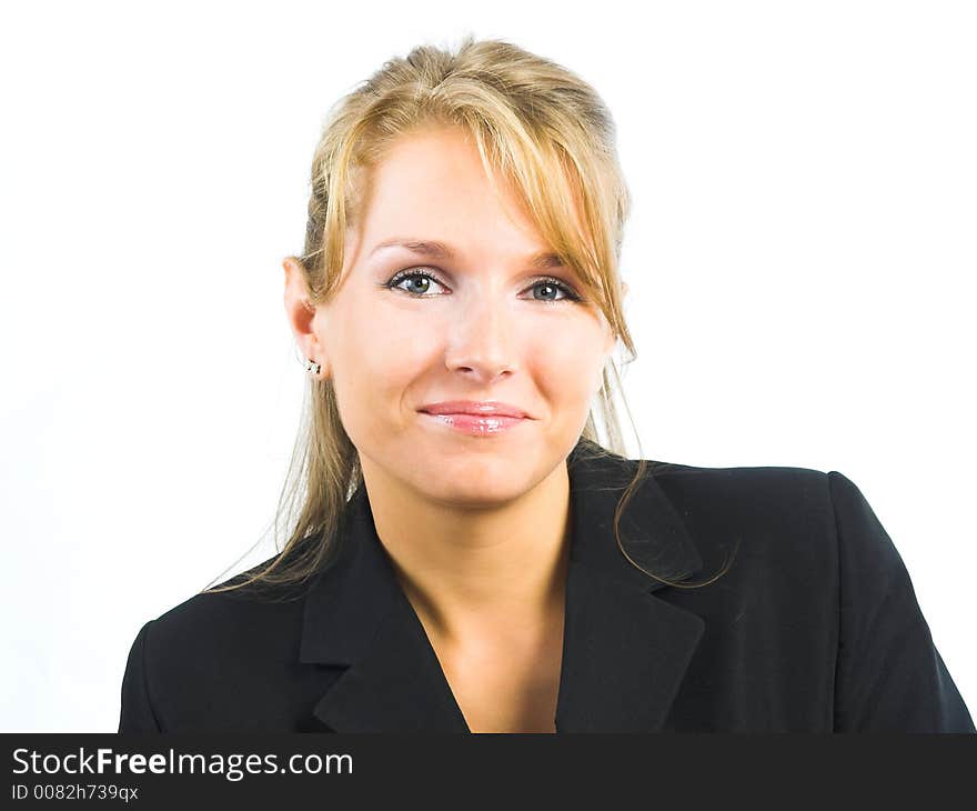 Young beautiful women in white background. Young beautiful women in white background