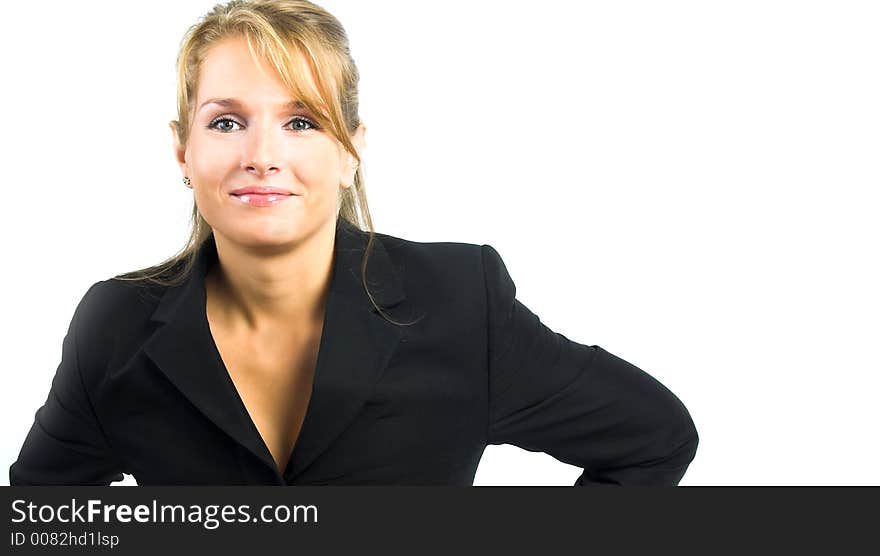 Young beautiful women in white background. Young beautiful women in white background