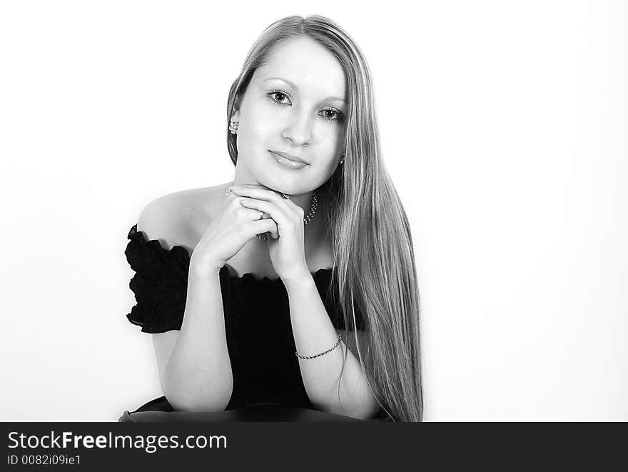 shot of a pretty model with long beautiful hair. shot of a pretty model with long beautiful hair.