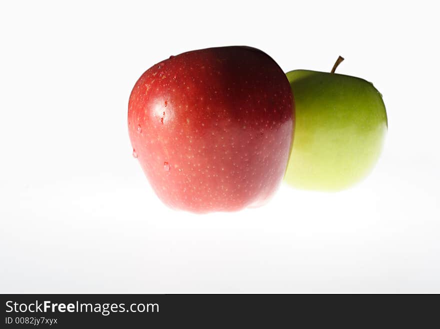 Palatable apples prepared for packing design. Palatable apples prepared for packing design.