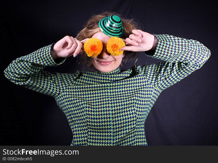 Portrait of a styled professional model. Theme: art, antiquity, theatre, ballet, performance. Shot in studio. Portrait of a styled professional model. Theme: art, antiquity, theatre, ballet, performance. Shot in studio.