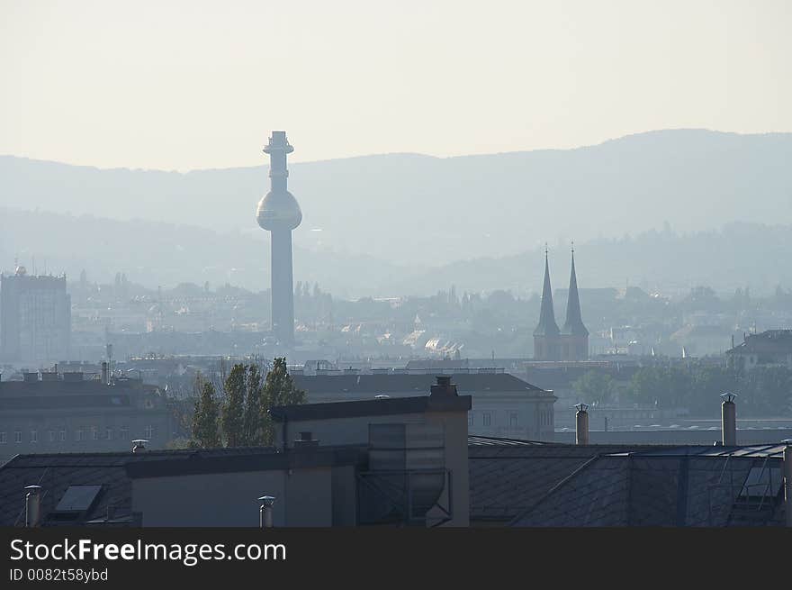 Big tower in the center of vienna