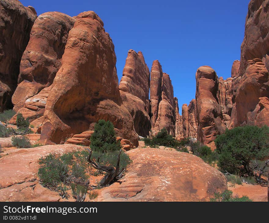 No where to go in the maze that is the fiery furnace arches national park in utah. No where to go in the maze that is the fiery furnace arches national park in utah