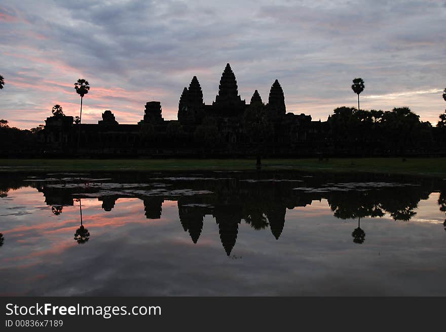 Angkor wat sunrise on the way