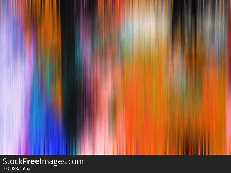 Abstract orange background with vertical blur.