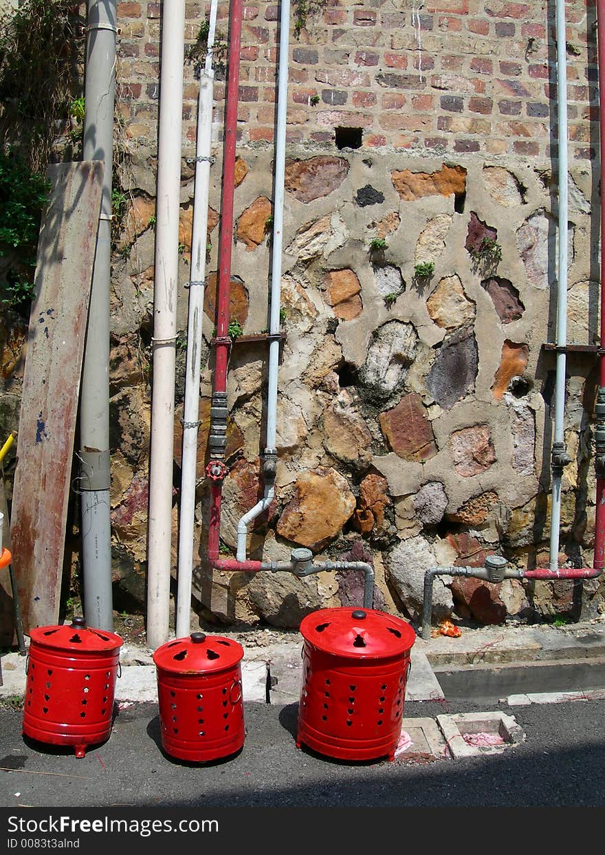 Red Incense Burners