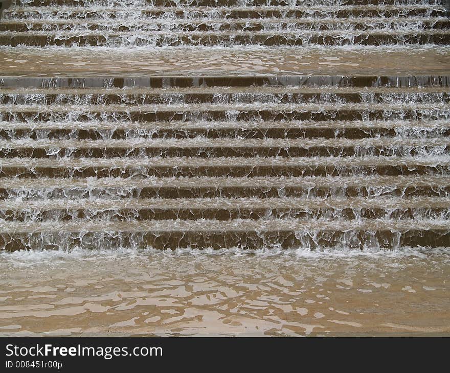 Wterfall in tennessee looks like a flooded staircase. Wterfall in tennessee looks like a flooded staircase