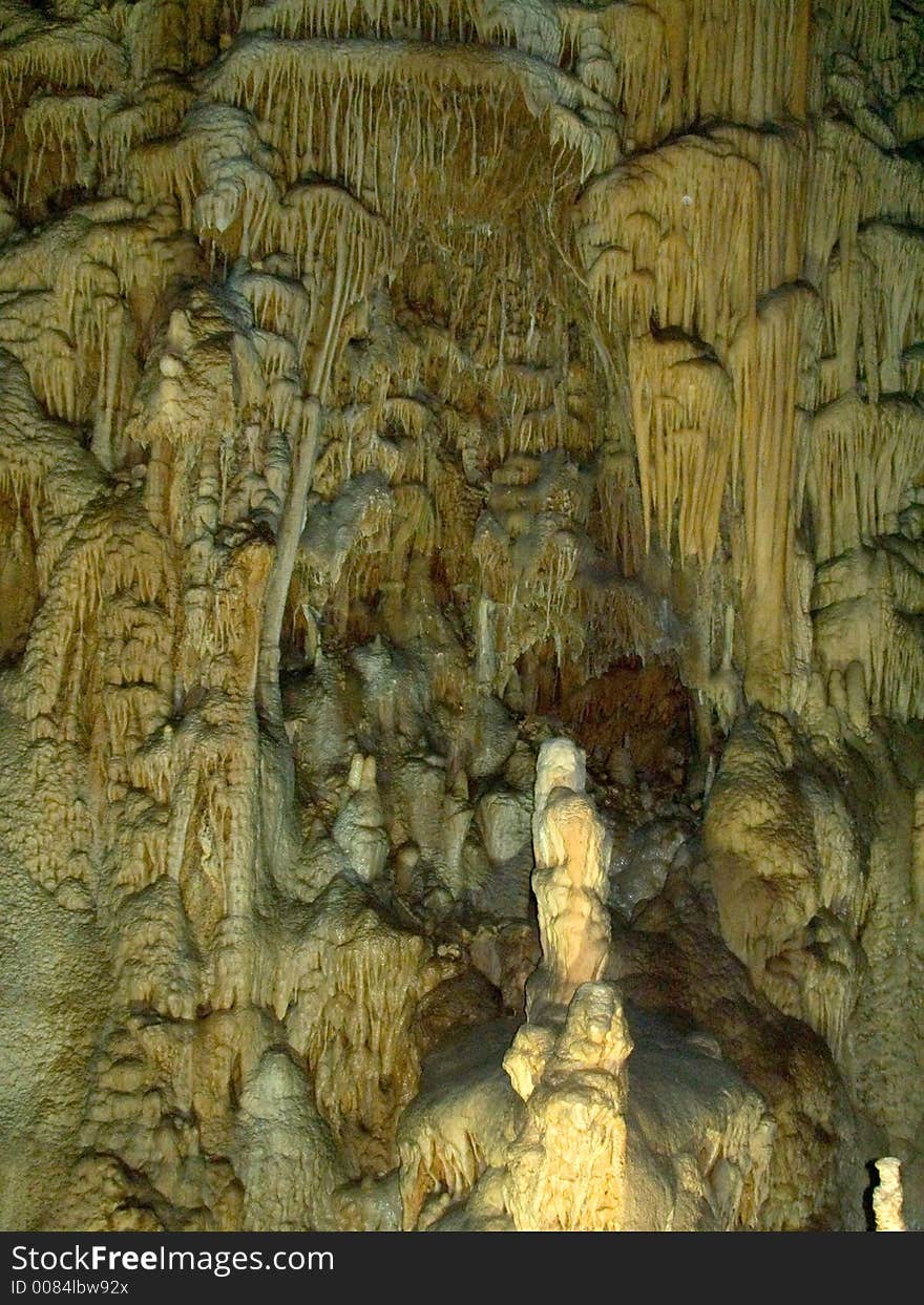 Wall in cave