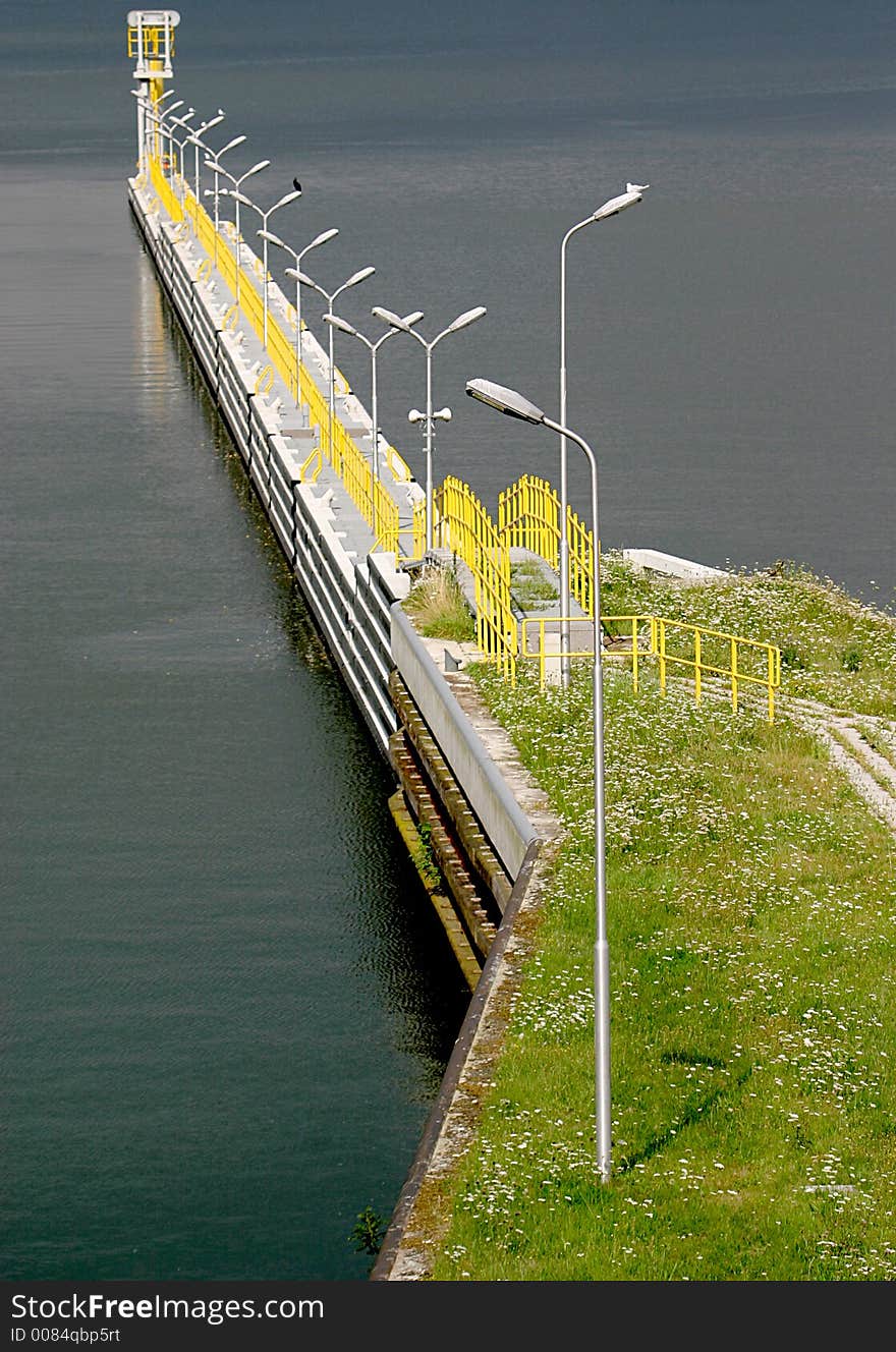 Part of the locks of Maasbracht