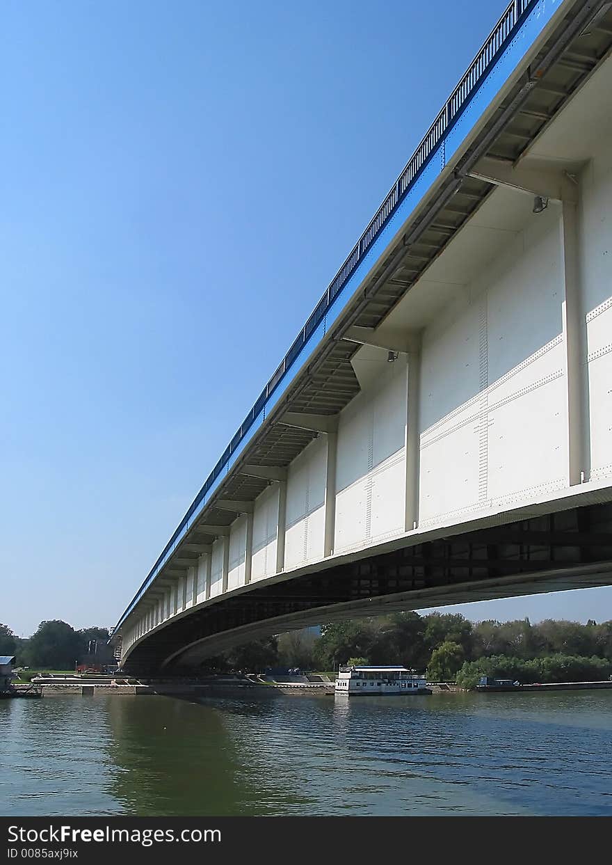 Branko's bridge over Sava river. Branko's bridge over Sava river.