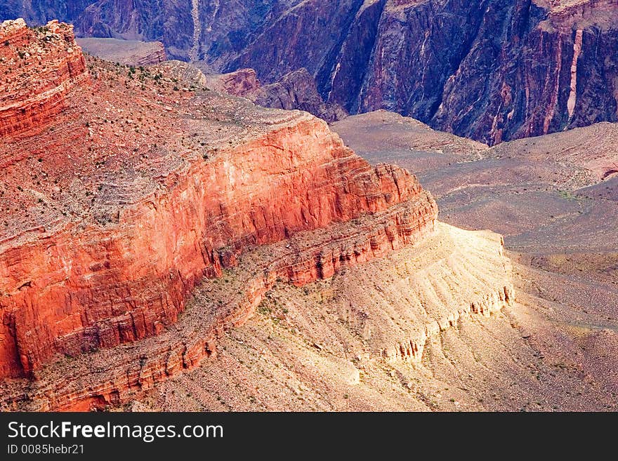 Scenic view of Grand Canyon landscape