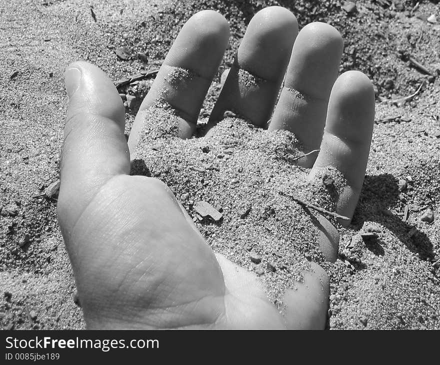 Sand in hand