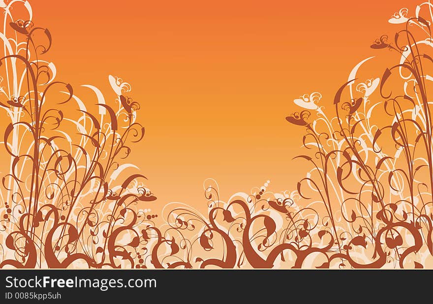 Floral background (vector abstract illustration)