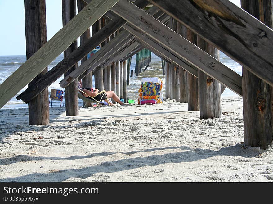 Under the pier