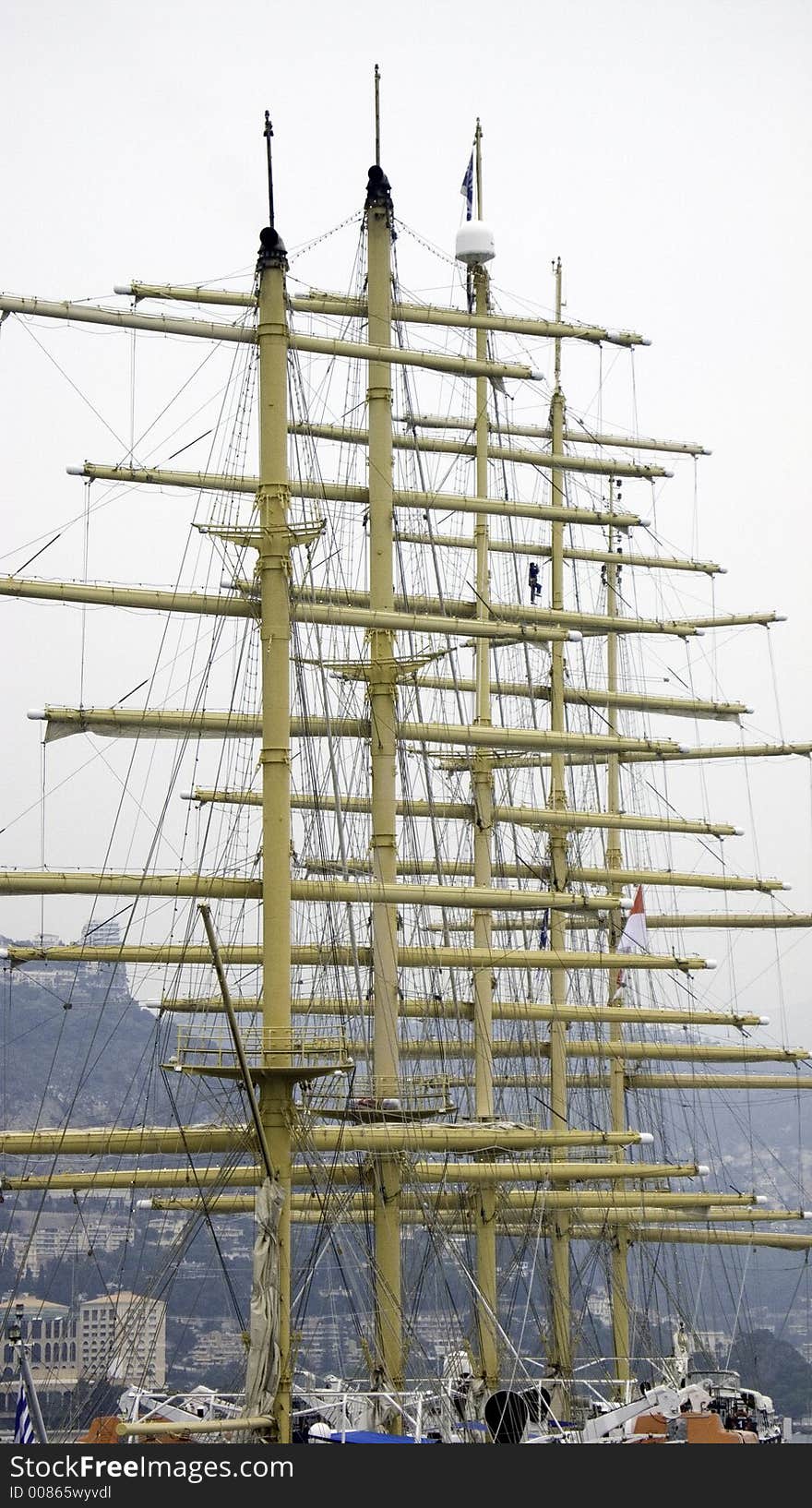 Five masts