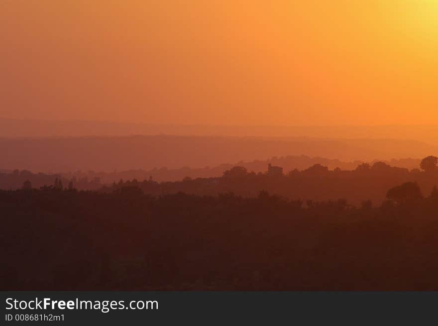 Tuscany sunset