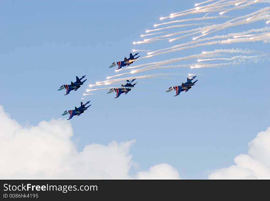 Salute of the Russian knights. Salute of the Russian knights