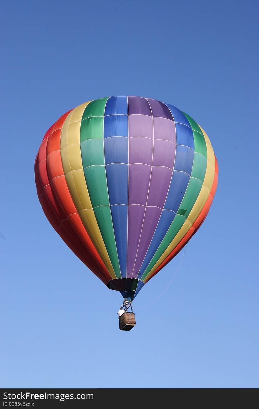 Rainbow balloon, dean in flight