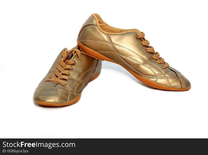 Golden footwearon