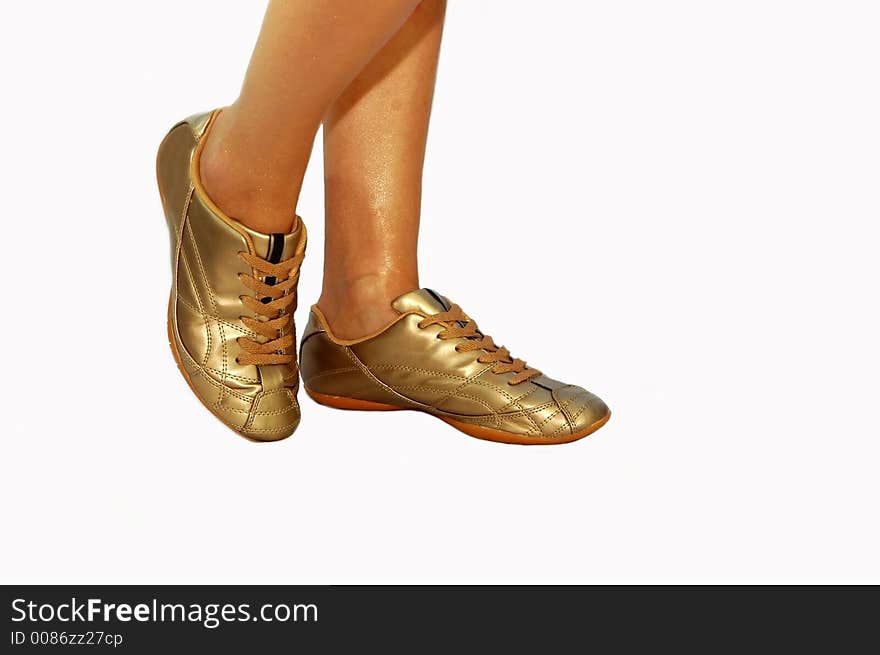 Gold footwear