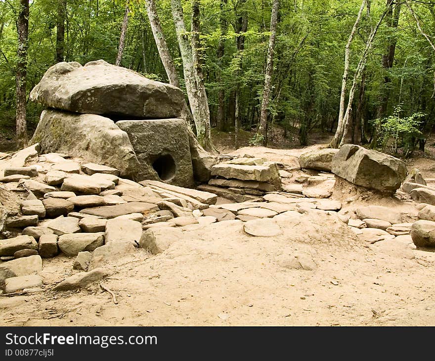 Megalithic construction (4000 BC to 3000 BC), the Krasnodar region, Russia. Megalithic construction (4000 BC to 3000 BC), the Krasnodar region, Russia.