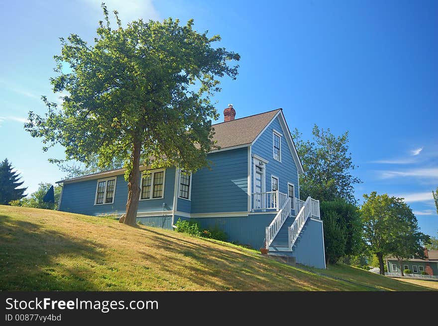 Quaint Wooden victorian style house. Quaint Wooden victorian style house