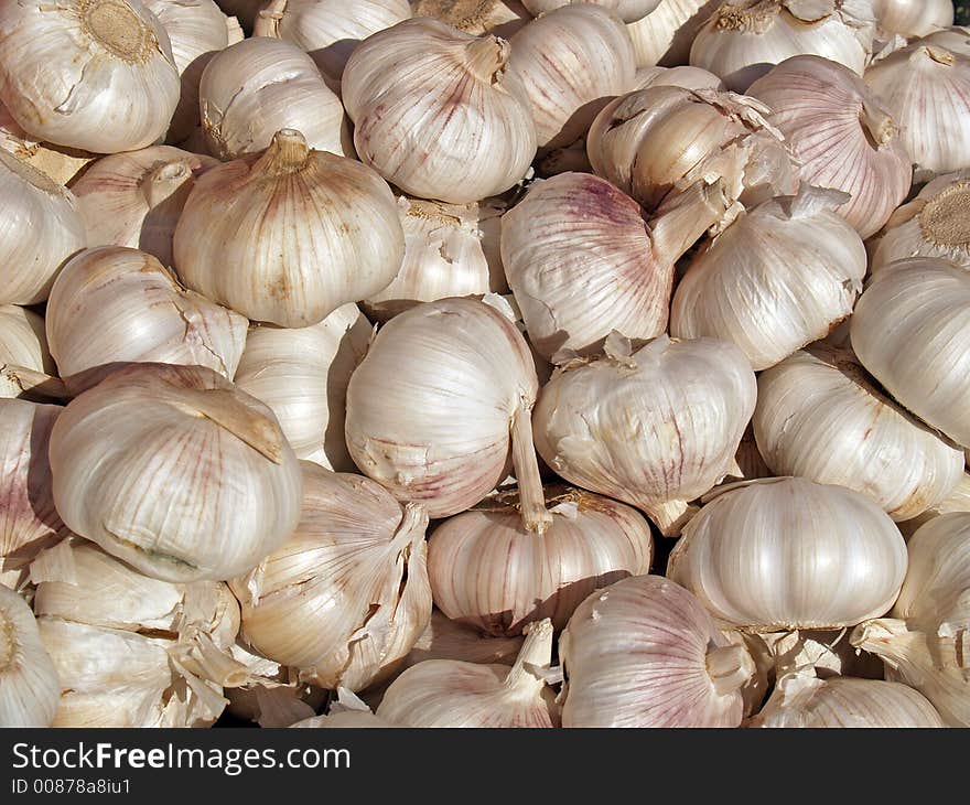 Pile of garlic