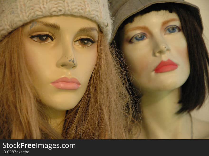 Two Mannequins Faces