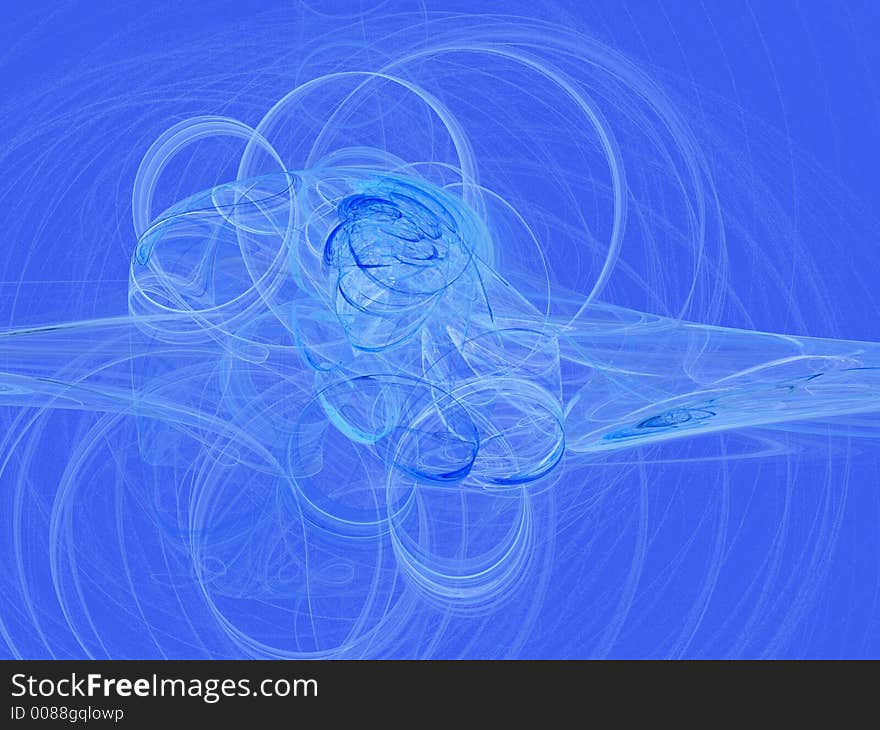 Blue background with abstract white shapes. Blue background with abstract white shapes