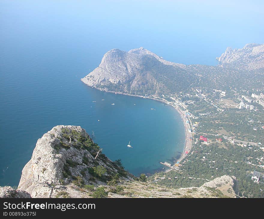 Little town at the Black Sea side. Little town at the Black Sea side