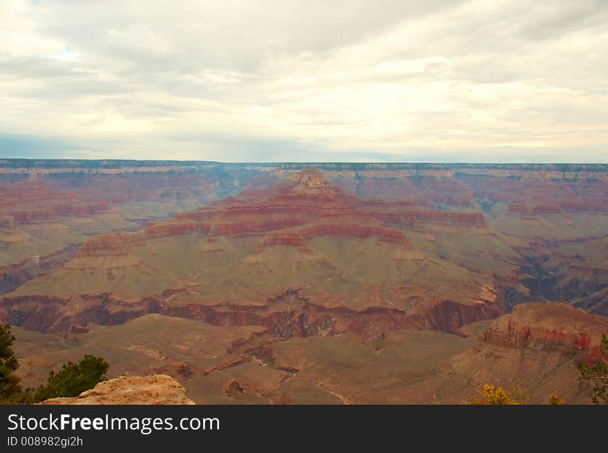 From rim of the canyon. From rim of the canyon