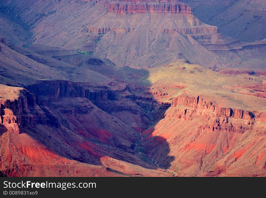 From rim of the canyon. From rim of the canyon