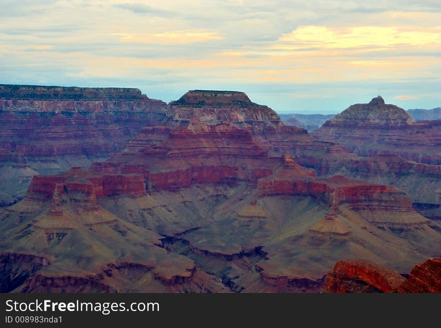 From rim of the canyon. From rim of the canyon