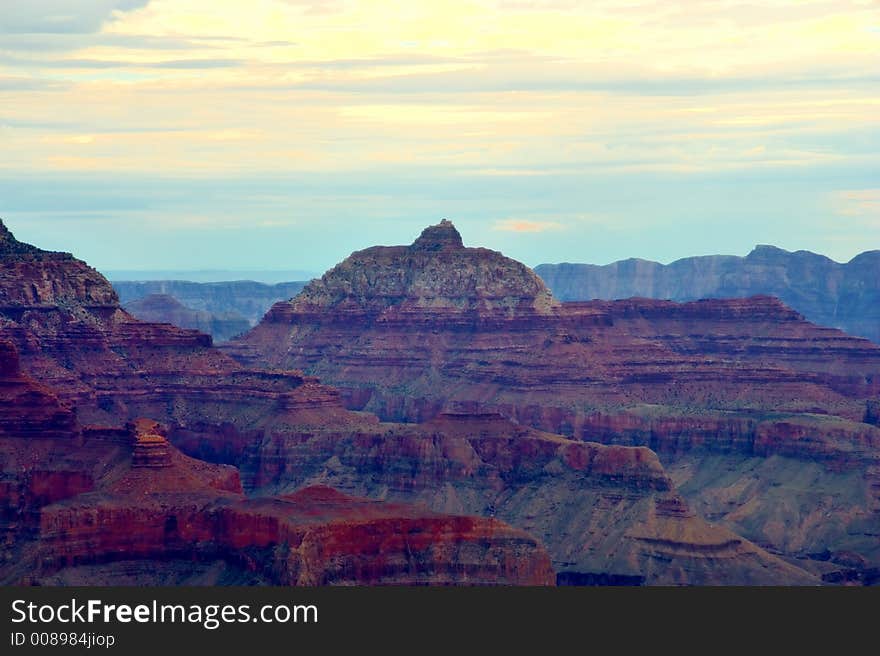 From rim of the canyon. From rim of the canyon