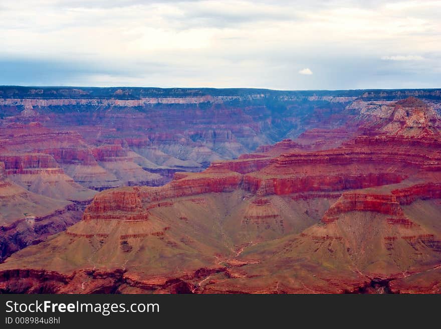 From rim of the canyon. From rim of the canyon